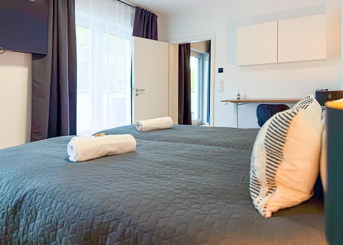 公寓 Immostay #3 - Penthouse Mit Zwei Balkonen & Seeblick, Parking & Wifi 不莱梅