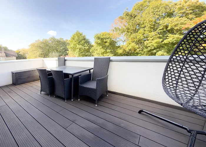 Immostay #3 - Penthouse Mit Zwei Balkonen & Seeblick, Parking & Wifi 不莱梅